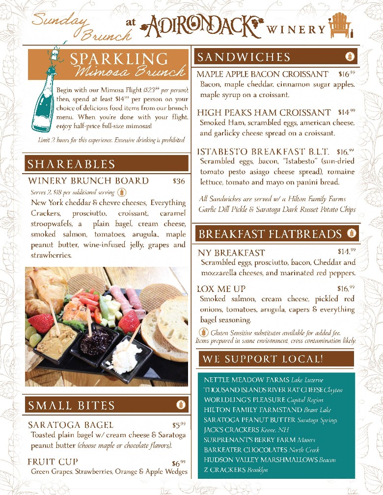 Spring Brunch Menu