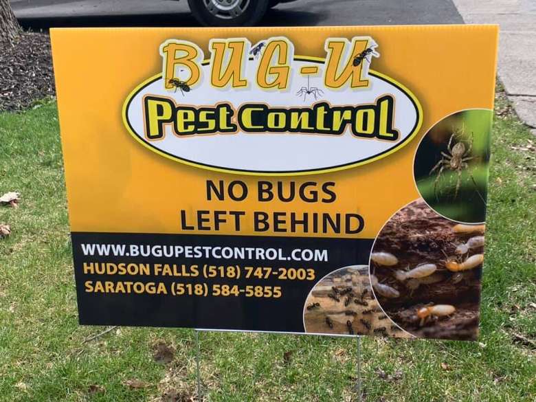 Bug-U Pest Control sign