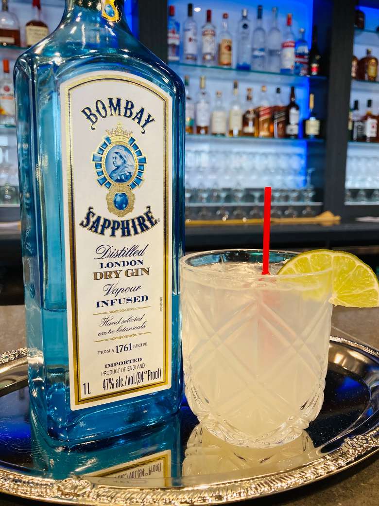 bombay sapphire gin with a cocktail