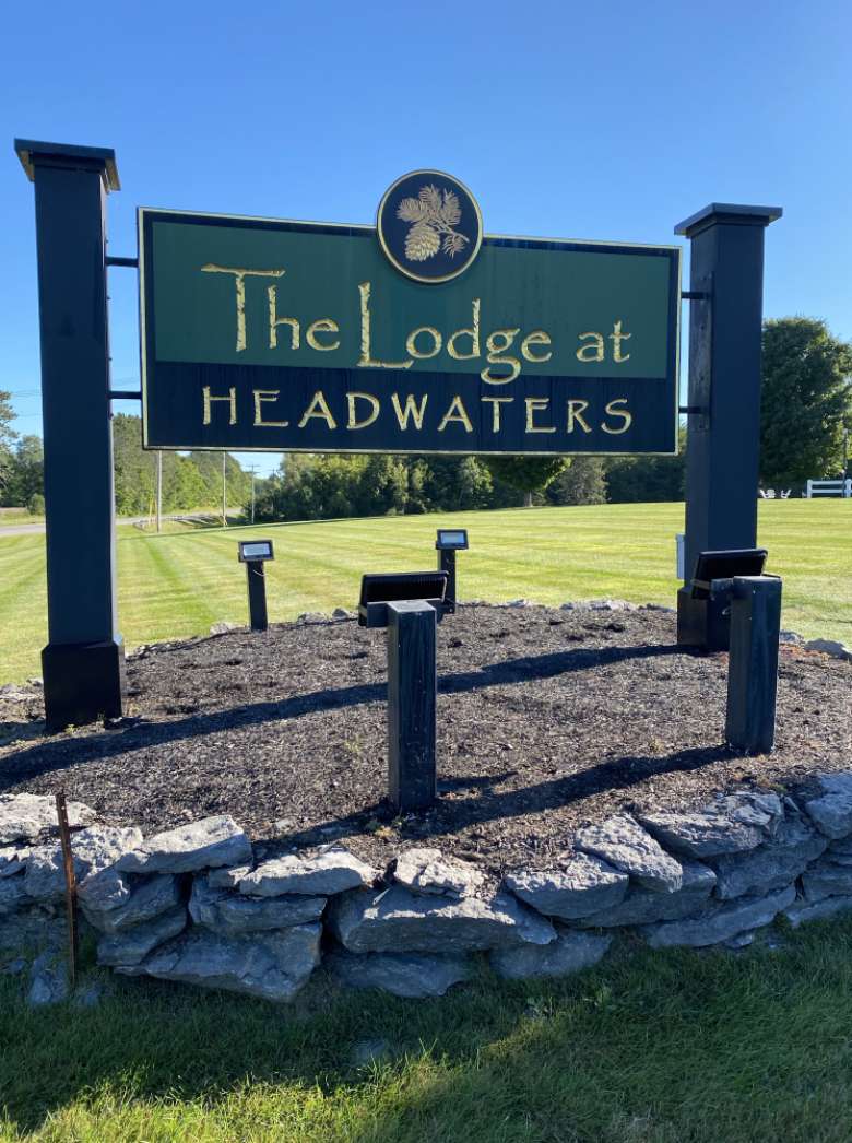 The Lodge at Headwaters Welcome Sign
