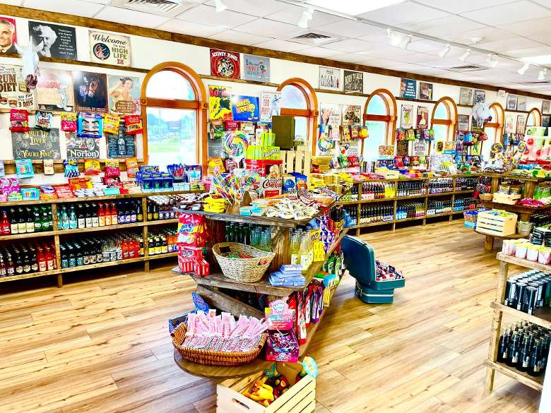 inside of a candy store