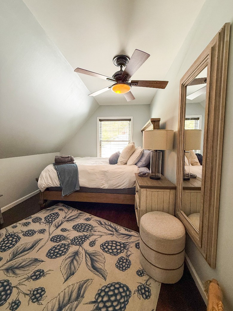 Lakefront Lookout upper level queen bedroom