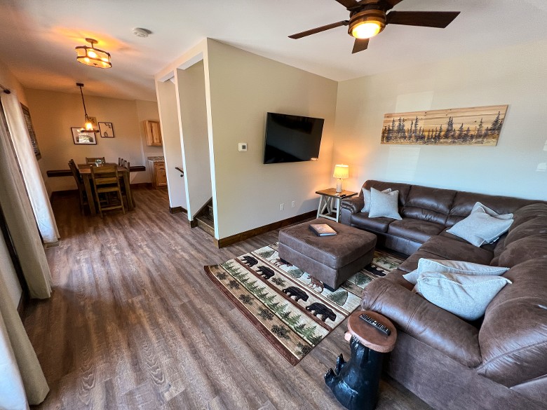 The main floor has a second living room