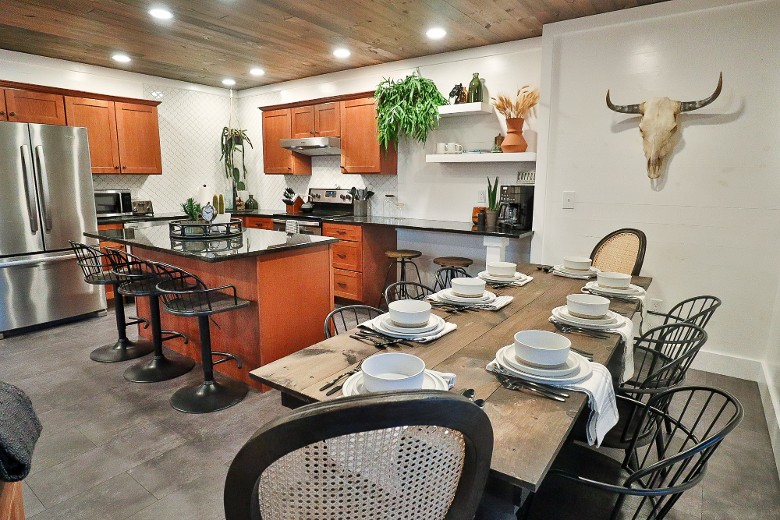 Kitchen Area ~ With Seating Area.