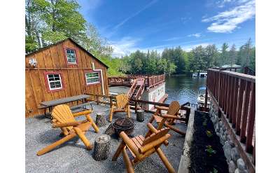 We have 8 cottages and a 3-bedroom house. Prime waterfront property in Old Forge.