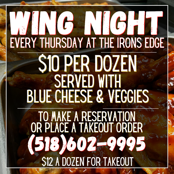 Join us every Thursday for Wing Night!