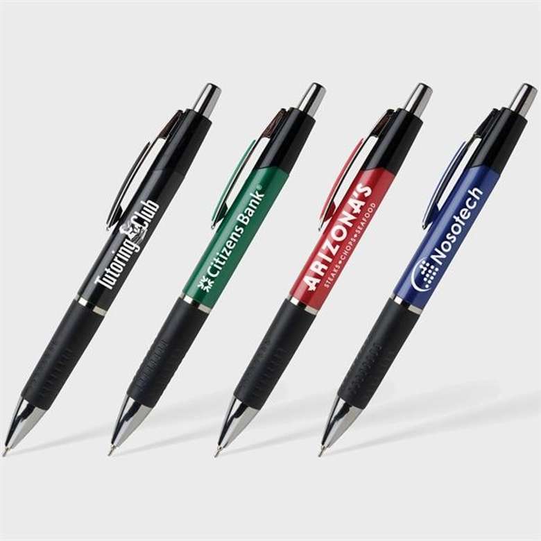 four pens with different brands