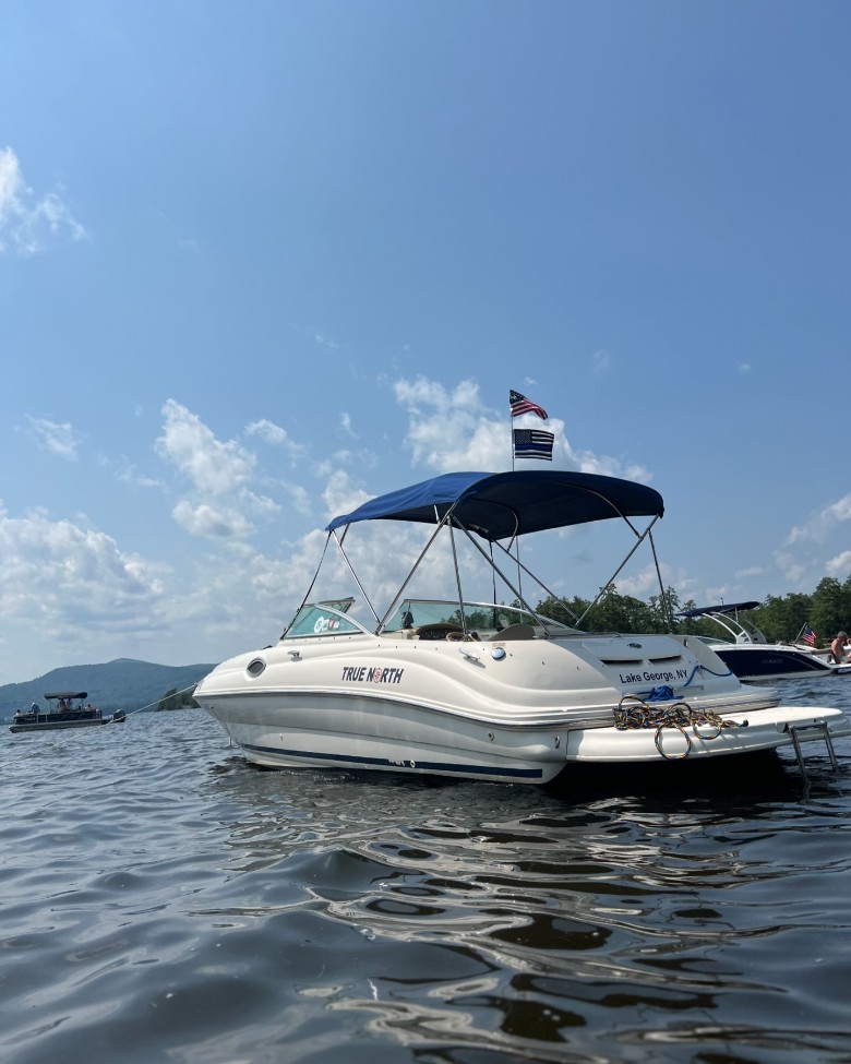 back view of a boat