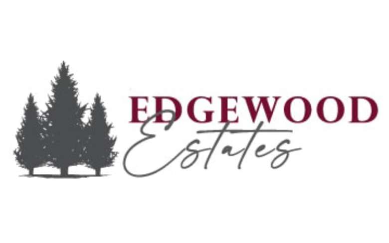 Edgewood Estates logo with trees and words