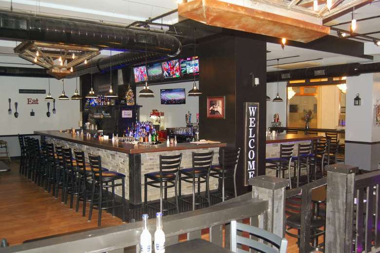 bar area in restaurant