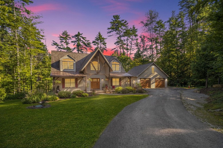 large house in the woods