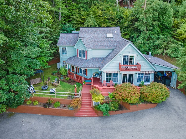 aerial view of Bolton Beach House