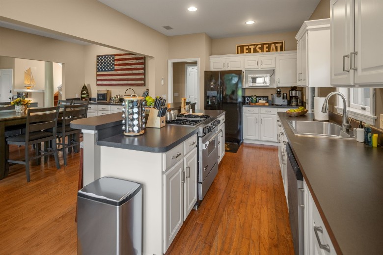 kitchen with island