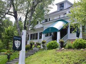 exterior of the interlaken inn & restaurant