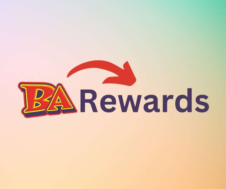 ba rewards on a colorful background