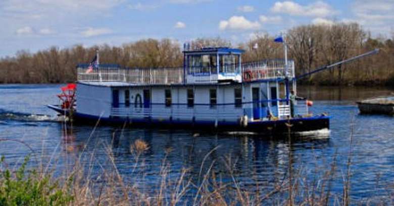 sternwheel boat on a river