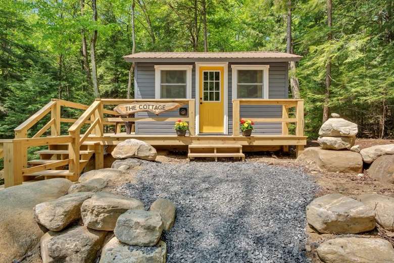 cabin with porch