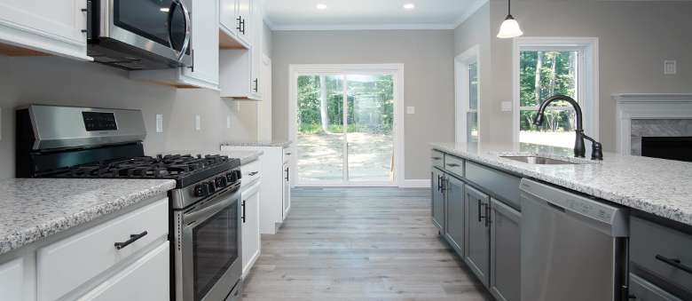 interior of a home kitchen