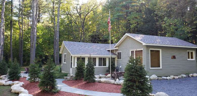 house in wooded area