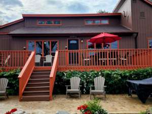 exterior front of house with deck