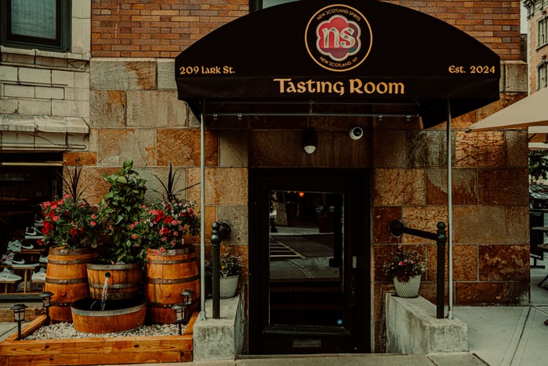 front of tasting room