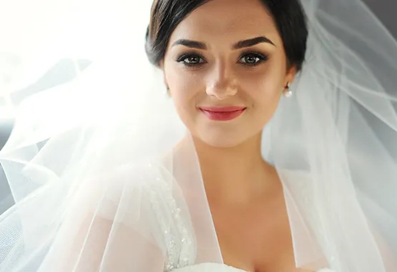 bride close up shot