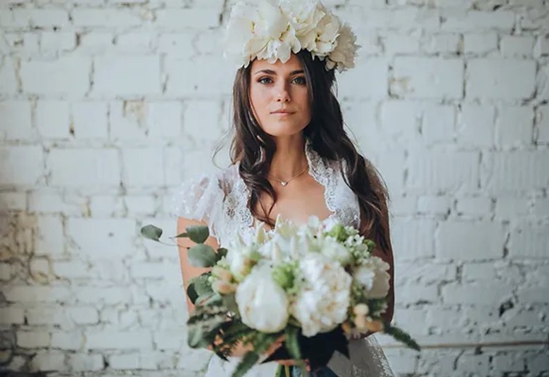 bride in white