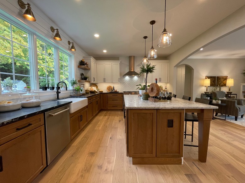 kitchen with island