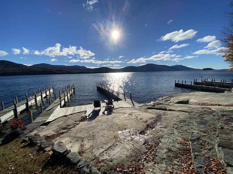 dock with lake view