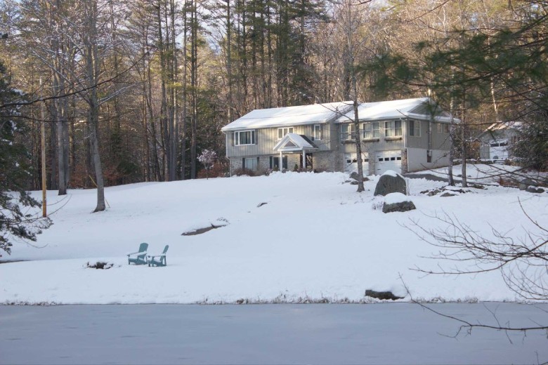 exterior of a house with snow on the ground