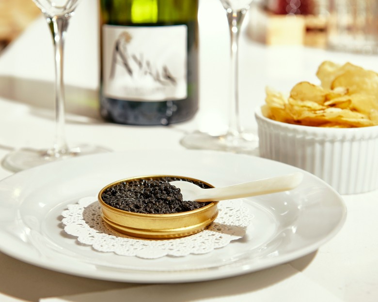 container of caviar