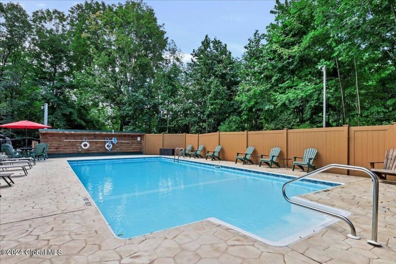 pool and chairs