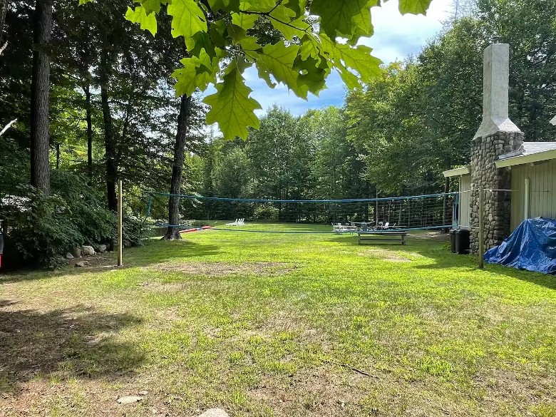 volleyball net on property