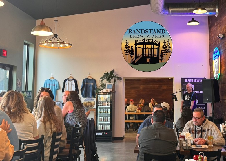 indoor seating at Bandstand Brew Works