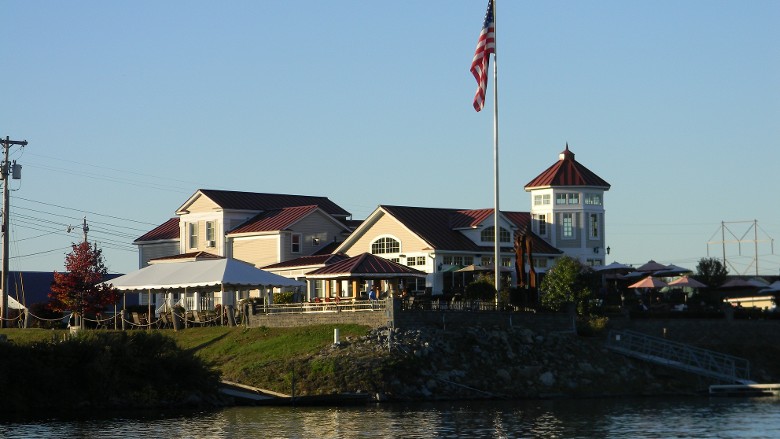 exterior of max410 at the waters edge