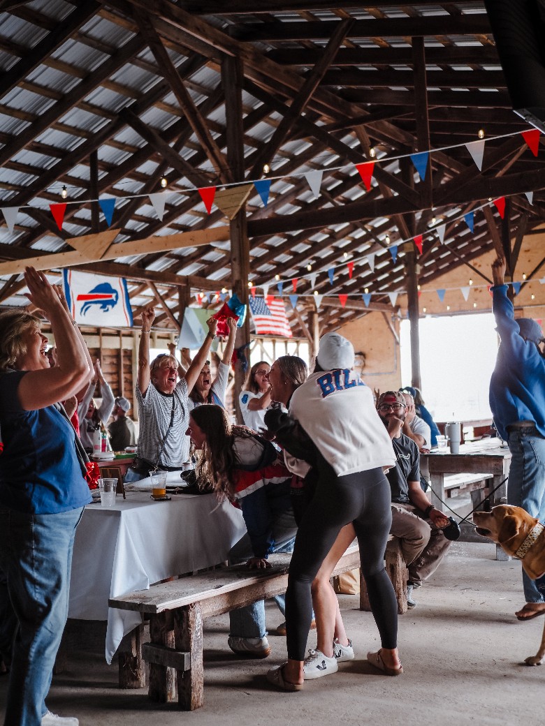 Let's Go Buffalo!  Bills Mafia in the Brew Barn