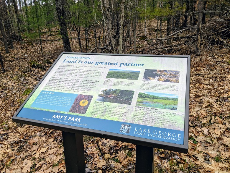 amy's park information sign