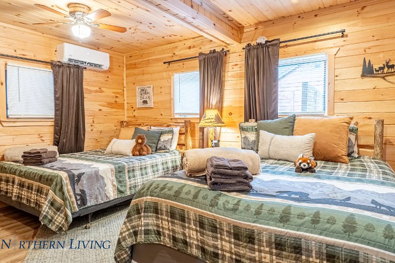 Two twin beds