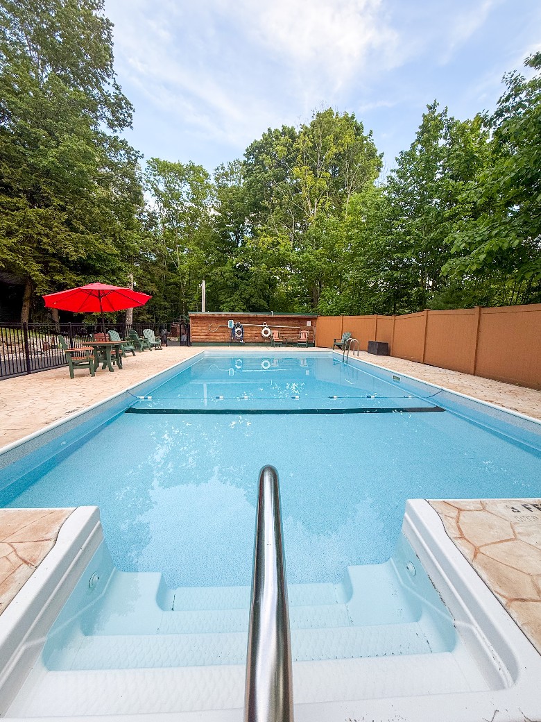 Shared Heated Pool for all Guests staying at Northern Acres Resort
