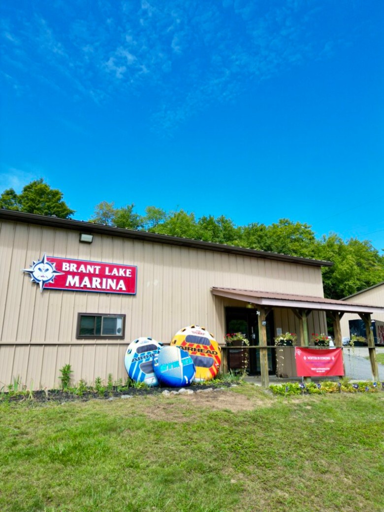 front of brant lake marina