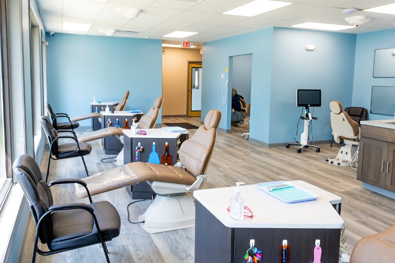 orthodontics office treatment room