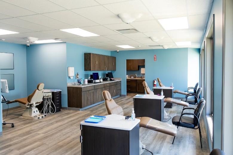 orthodontics office treatment room