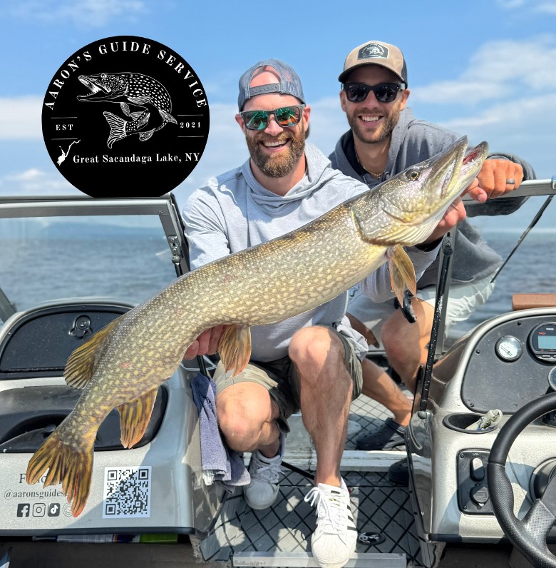 A giant Northern Pike caught on Great Sacandaga Lake in the Adirondacks.
