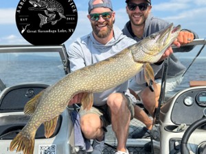 A giant Northern Pike caught on Great Sacandaga Lake in the Adirondacks.
