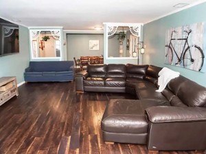 house rental living room with couches
