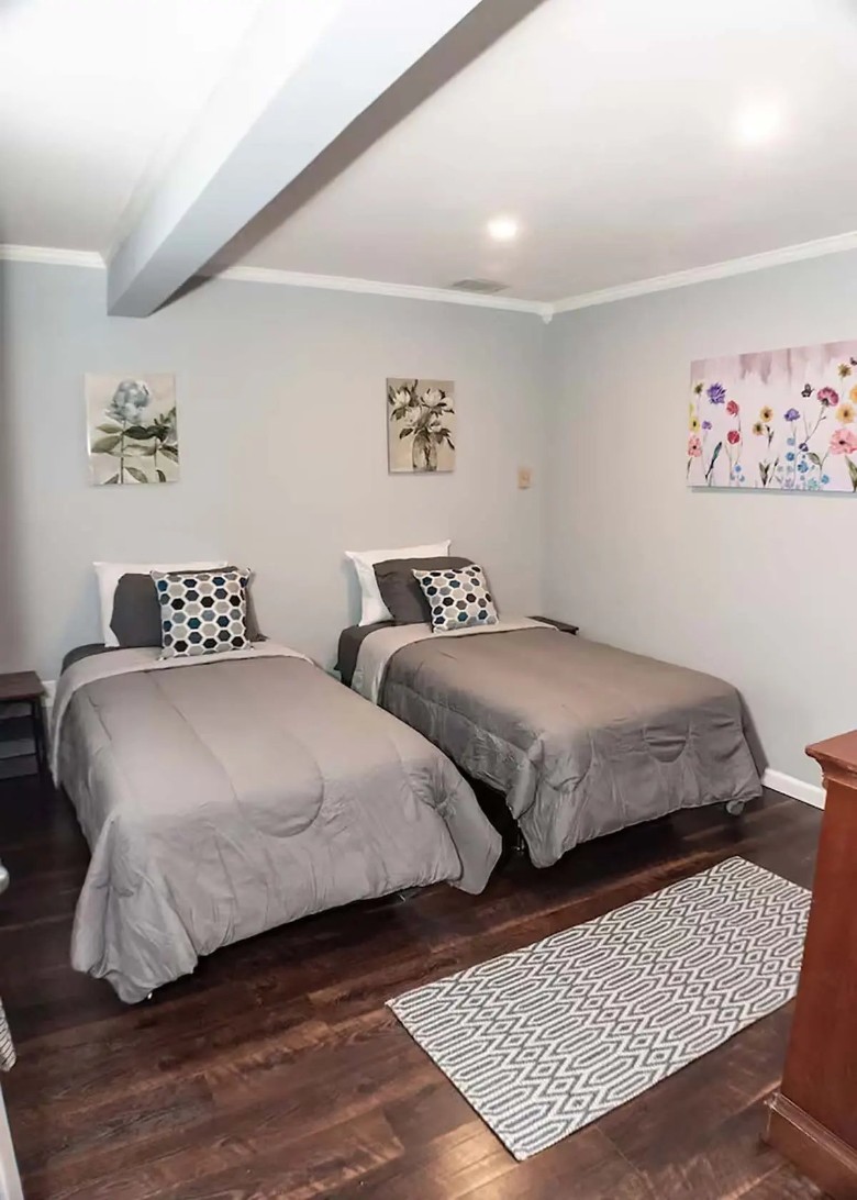 two twin beds