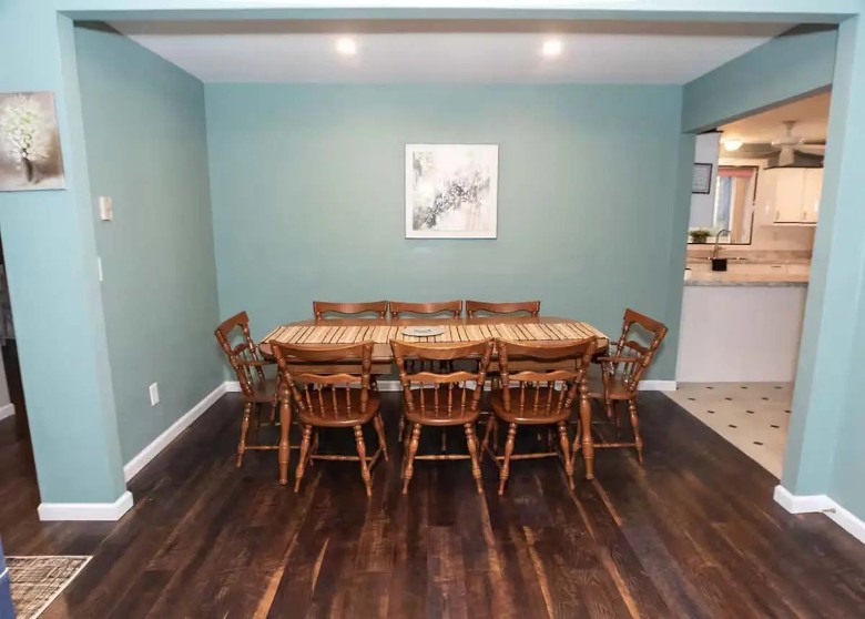 dining room table with chairs
