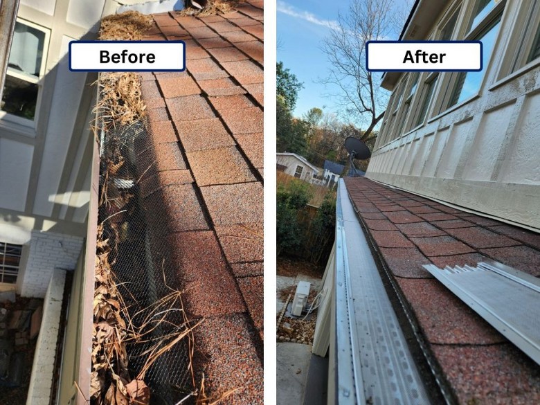 Whether you're preparing a new home or looking to upgrade your current gutter system, they deliver the results. before and after gutters