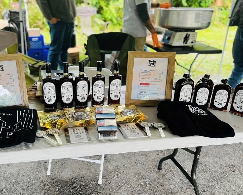 maple products at farmers market