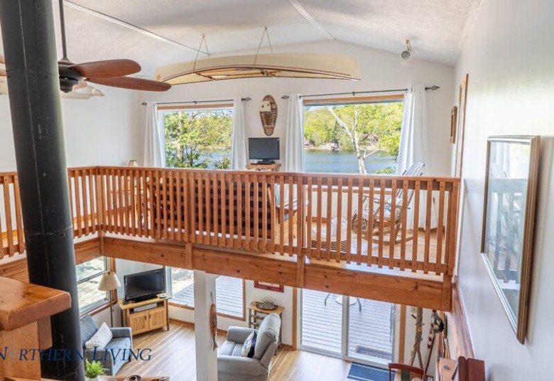 second floor loft space